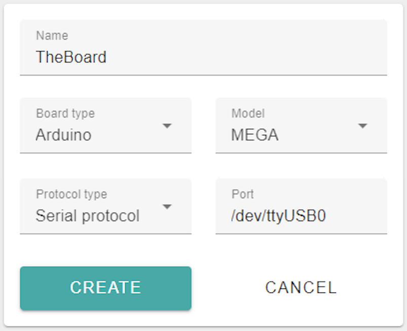 Create a new board form